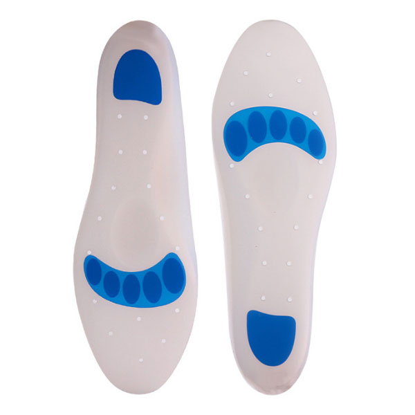 Zg-217 alta calidad confort pies cuidado Fondo de Fascitis calzado de silicona