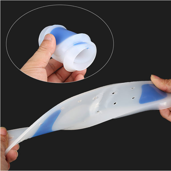 Calzado de silicona de alta elasticidad amortiguador para uso médico amortiguador neumático Fondo de Fascitis